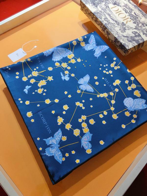 Dior silk scarf 90X90cm E41 (15)
